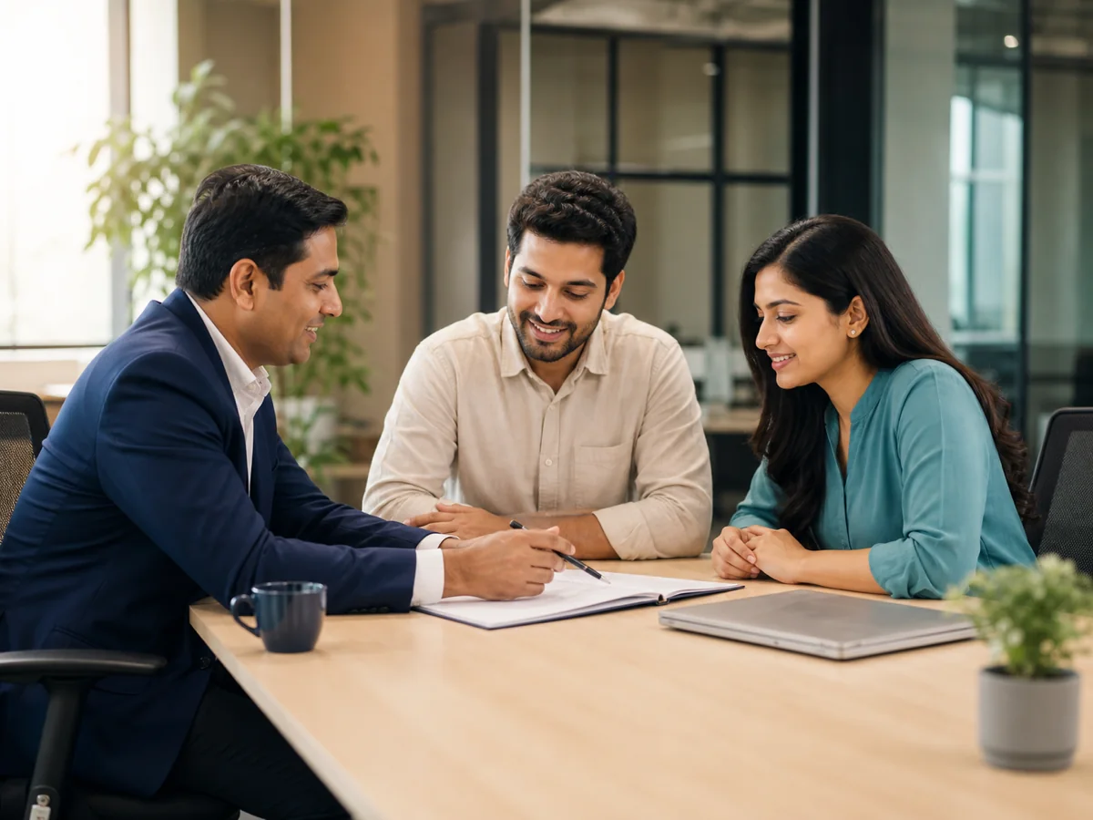 Amplifin Services team in a client consultation
